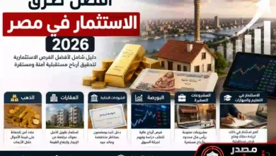أفضل طرق الاستثمار في مصر 2026.. الذهب أم العقارات أم الشهادات البنكية؟