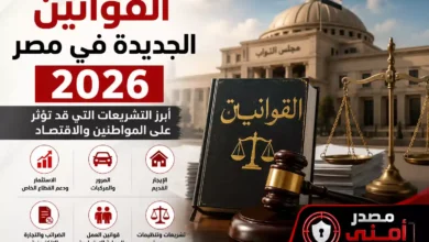 القوانين الجديدة في مصر 2026.. أبرز التشريعات التي قد تؤثر على المواطنين والاقتصاد