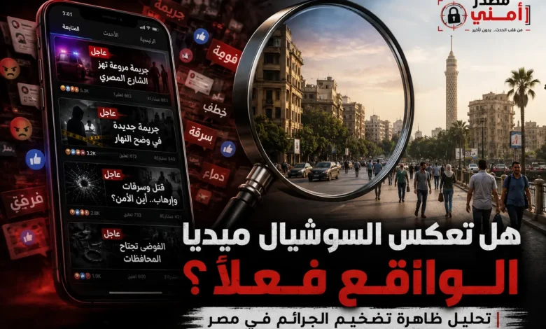 هل تعكس السوشيال ميديا الواقع فعلًا؟ تحليل ظاهرة تضخيم الجرائم في مصر هل تعكس السوشيال ميديا الواقع فعلًا؟ تحليل ظاهرة تضخيم الجرائم في مصر