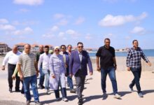 محافظ دمياط يتابع تطورات مشروع اللسان